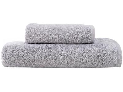 Jogo de Toalhas de Banho Dohler 100% Algodão Florença Cinza 2 Peças