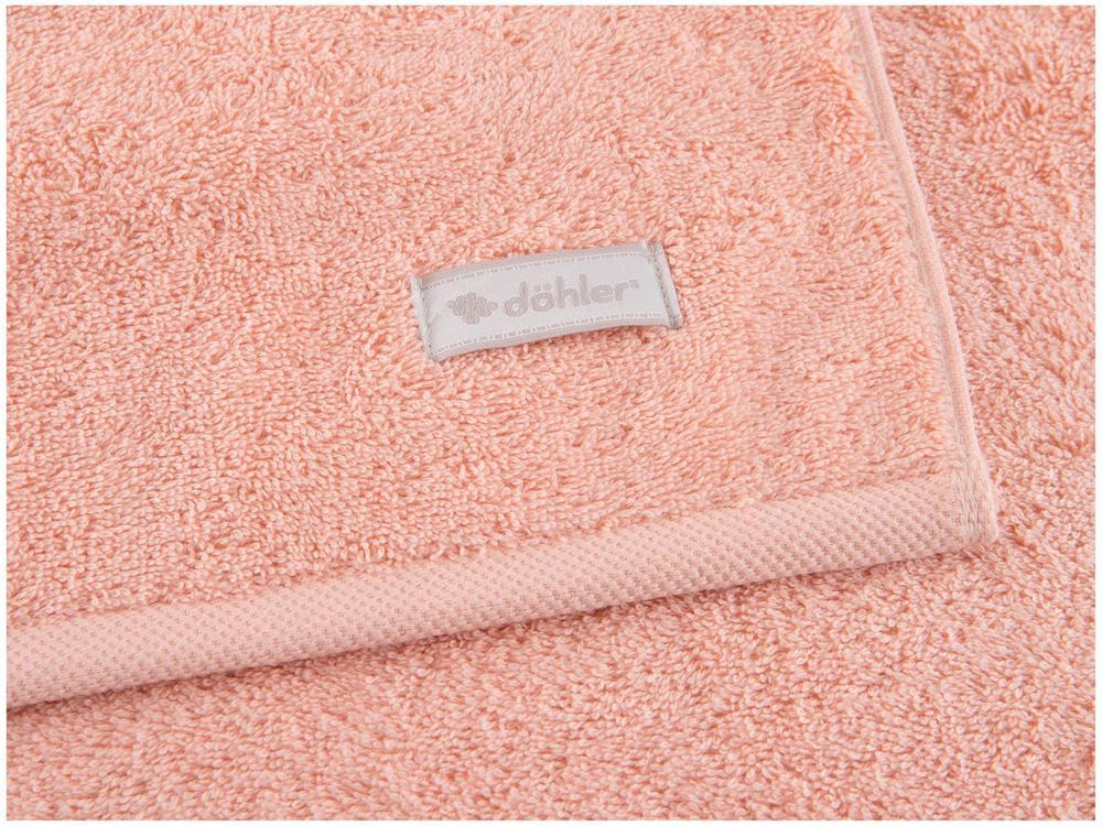 Jogo de Toalhas de Banho Dohler 100% Algodão Florença Salmão 2 Peças - 5