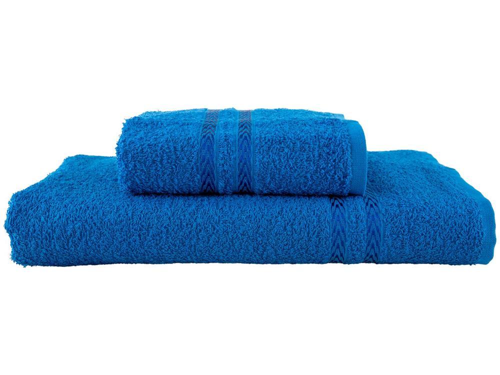 Jogo de Toalhas de Banho Dohler 100% Algodão Paris Azul 2 Peças - 1