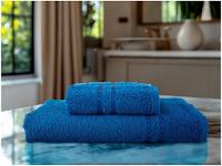 Jogo de Toalhas de Banho Dohler 100% Algodão Paris Azul 2 Peças - 2