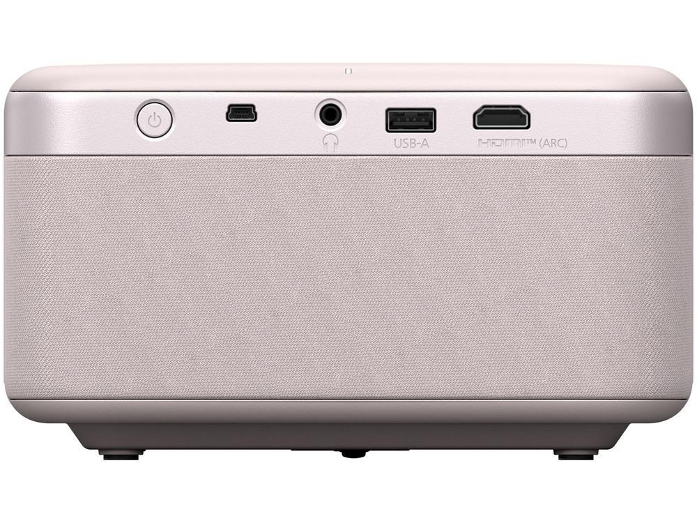 Projetor Laser Smart EpiqVision EF-21R Smart Streaming Resolução 1920x1080 Alto-falante integrado Wi-Fi e Bluetooth USB HDMI Rose Quartzo - 5