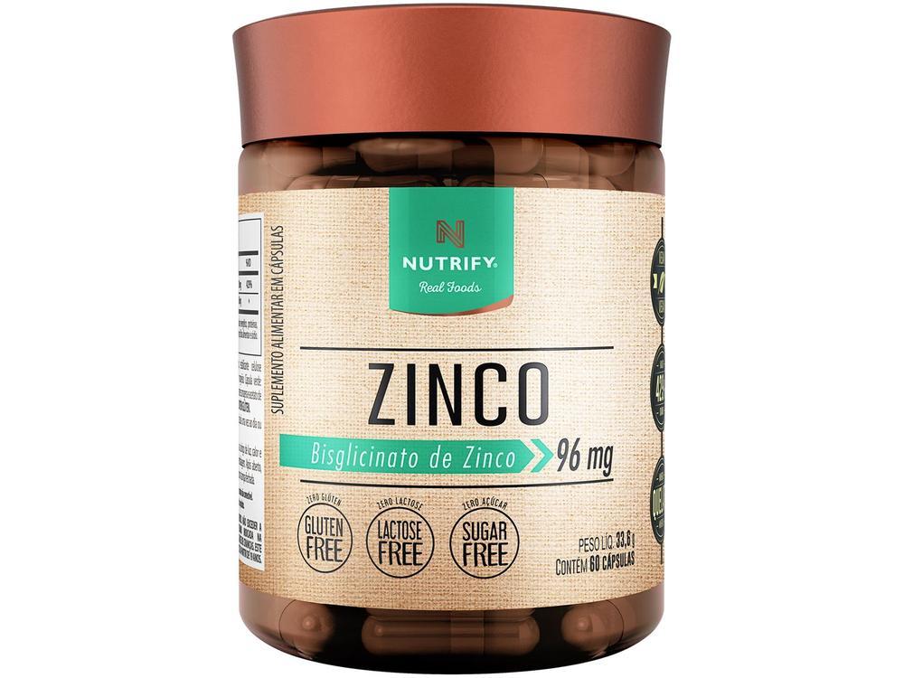 Zinco Nutrify sem Sabor Natural 60 Cápsulas  - 1