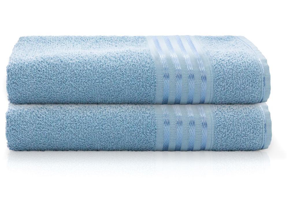 Jogo de Toalhas de Banho e Rosto Camesa Decor Azul 4 Peças - 4