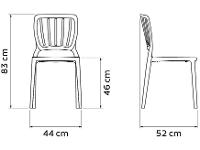 Cadeira de Polipropileno Pé Palito Tramontina Manu - 7