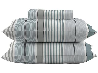 Jogo de Cama Casal 100% Algodão Camesa 120 Fios Super Cotton Piscina 3 Peças