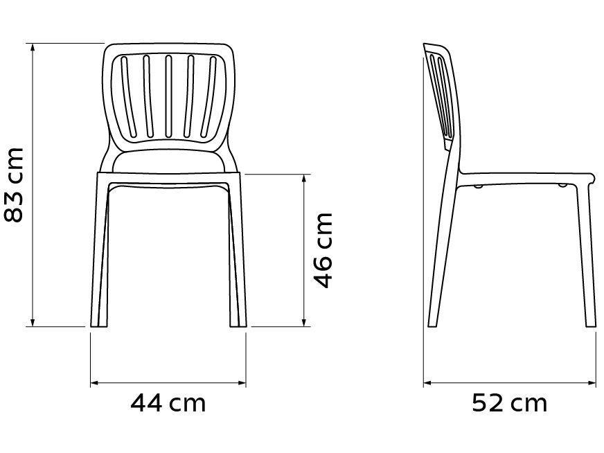 Cadeira de Polipropileno Pé Palito Tramontina Manu - 7