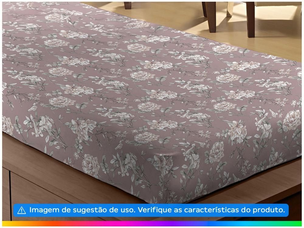 Jogo de Cama Solteiro 100% Algodão Camesa 120 Fios Super Cotton Rosa 2 Peças - 2