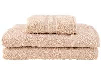 Jogo de Toalhas de Banho e Rosto Dohler 100% Algodão Paris Bege 3 Peças - 1