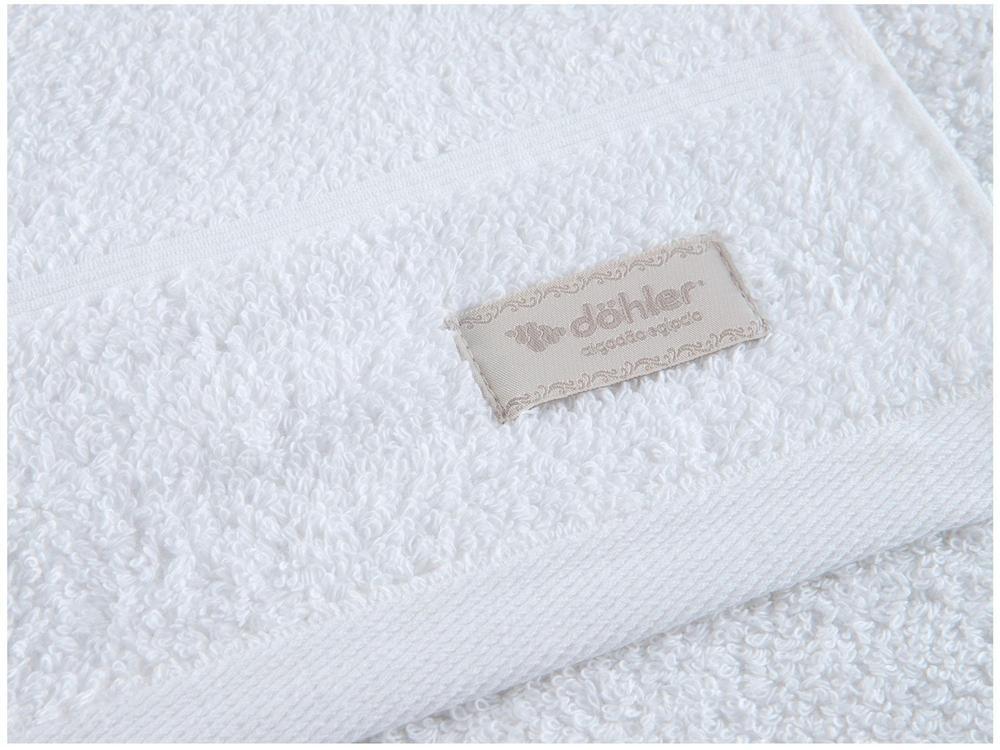 Jogo de Toalhas de Banho e Rosto Dohler Algodão Premium Branco 4 Peças - 5