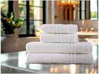 Jogo de Toalhas de Banho e Rosto Dohler Algodão Premium Branco 4 Peças - 2