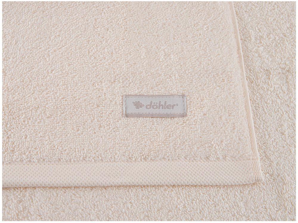 Jogo de Toalhas de Banho e Rosto Dohler 100% Algodão Florença Creme 4 Peças - 5