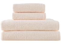 Jogo de Toalhas de Banho e Rosto Dohler 100% Algodão Florença Creme 4 Peças - 1