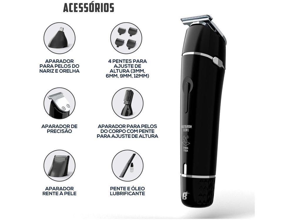 Aparador de Pelos Britânia Multigroom BAP23 11 em 1 com Acessórios - 13
