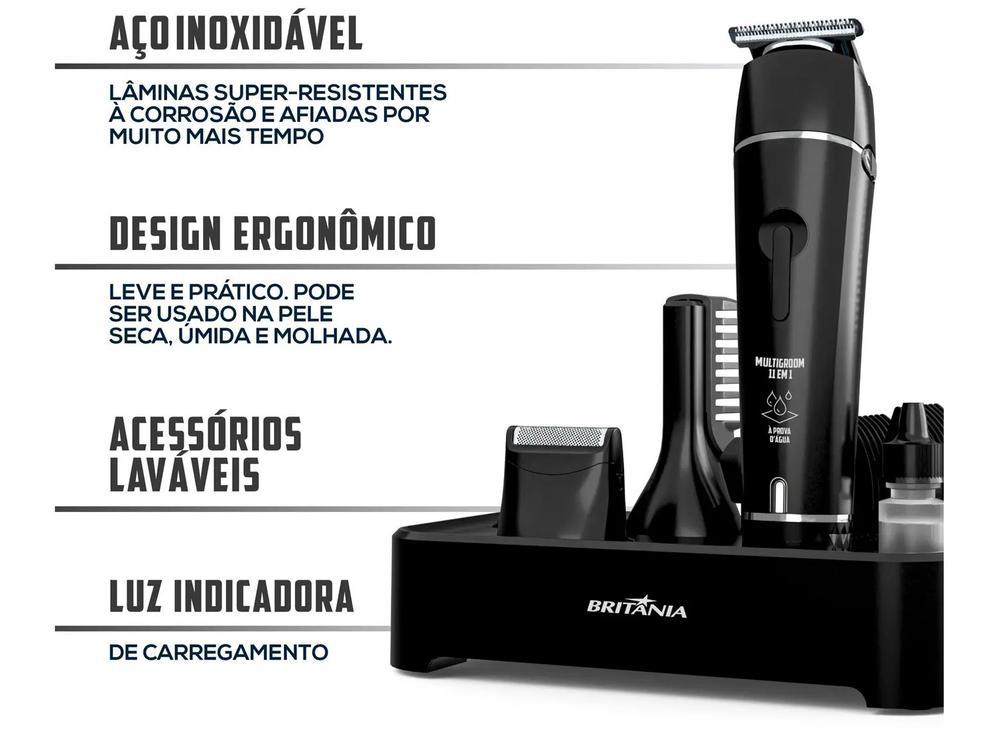 Aparador de Pelos Britânia Multigroom BAP23 11 em 1 com Acessórios - 3