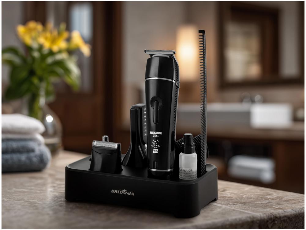 Aparador de Pelos Britânia Multigroom BAP23 11 em 1 com Acessórios - 7
