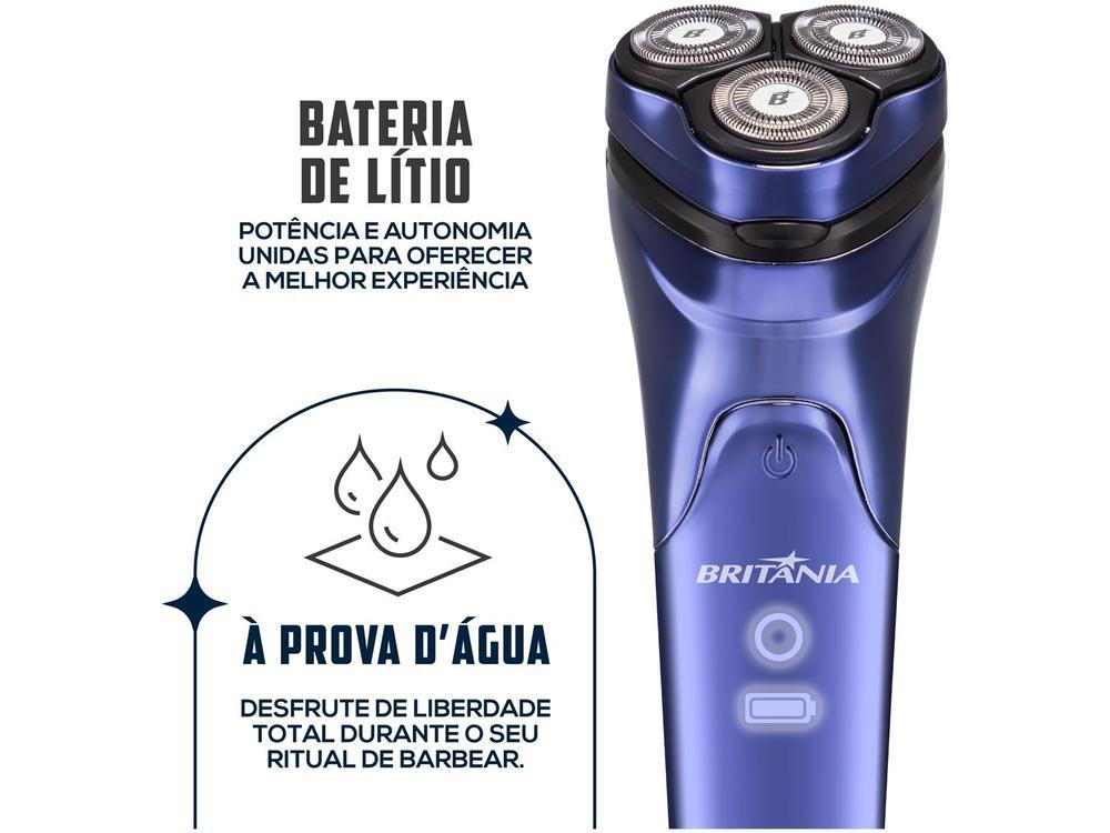 Barbeador Elétrico Britânia BBA07 Seco e Molhado - 12