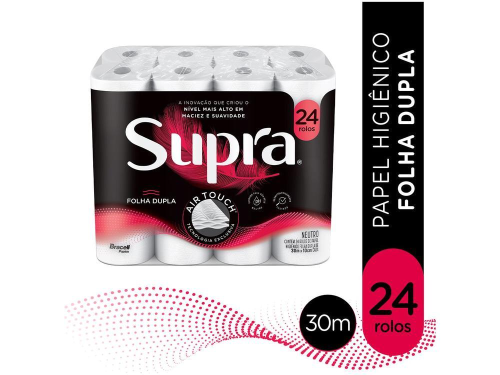 Papel Higiênico Folha Dupla Bracell Supra 24 Rolos 30m - 2