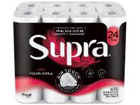 Papel Higiênico Folha Dupla Bracell Supra 24 Rolos 30m - 1