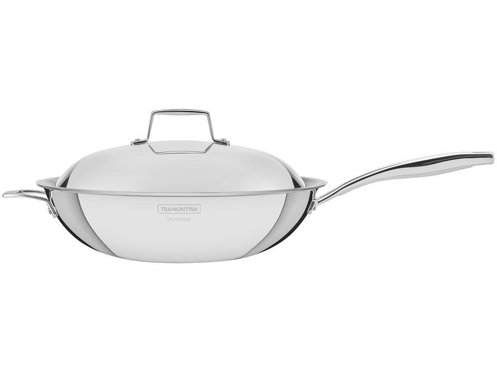 Panela Wok Tramontina Inox Grano 32cm - 1