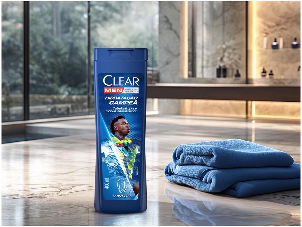 Shampoo Anticaspa Clear Men Hidratação Campeã by Vini Jr 400ml - 13