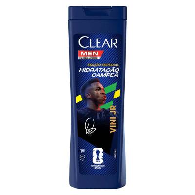 Shampoo Anticaspa Clear Men Hidratação Campeã by Vini Jr 400ml