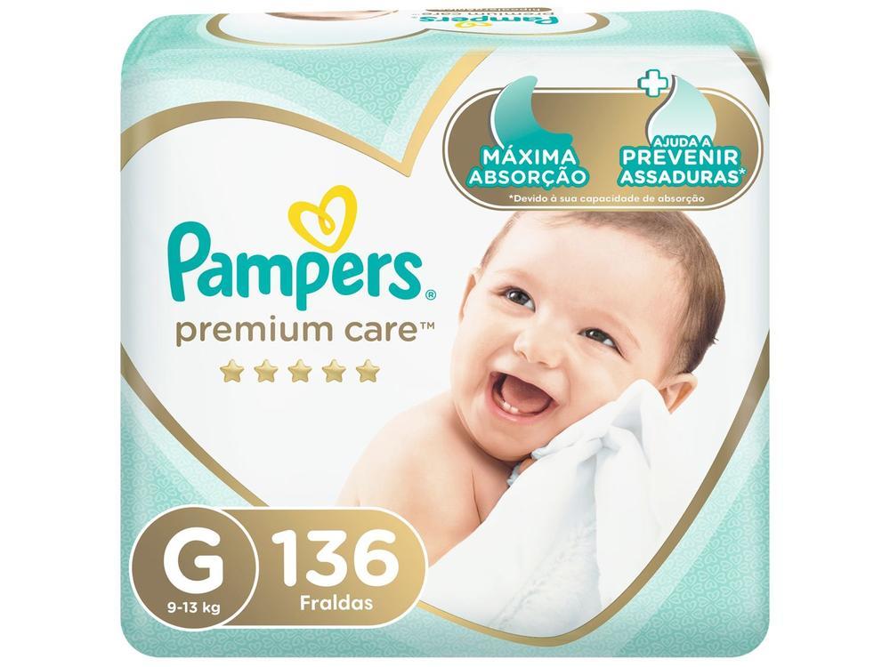 Fralda Pampers Premium Care Tam G 9 a 13kg 136 Unidades - 1