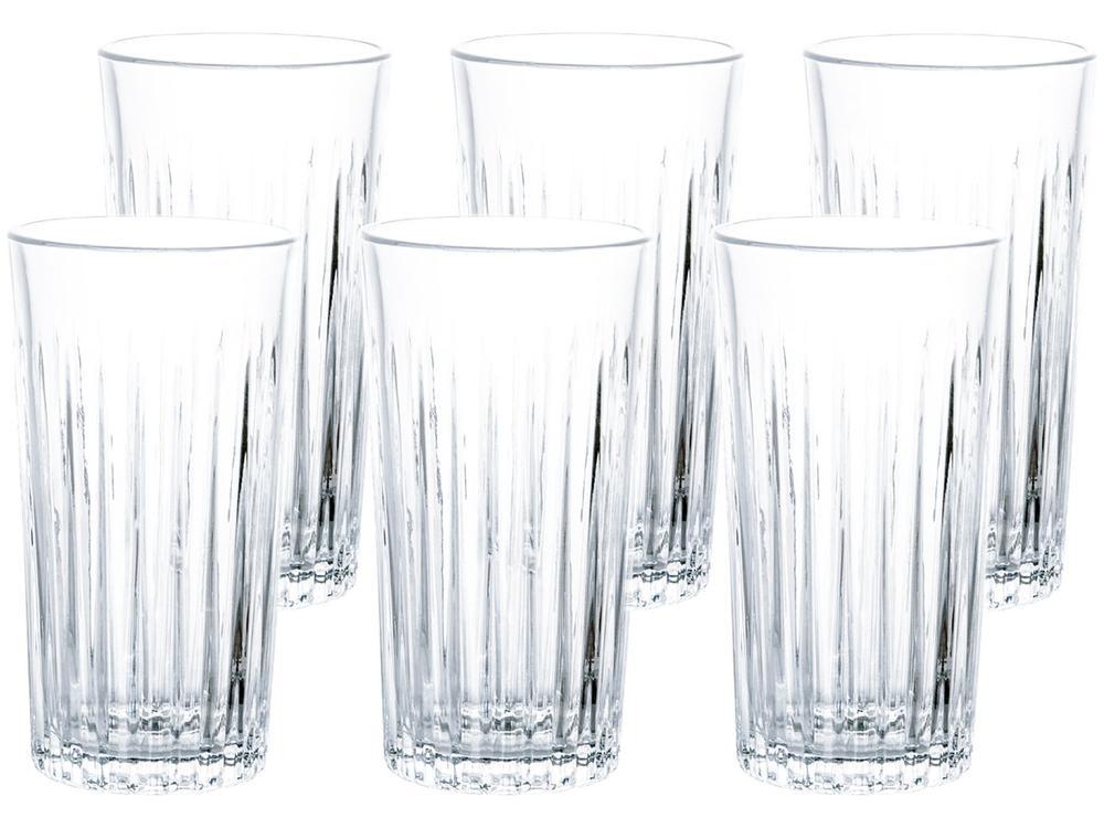 Jogo de Copos de Vidro Transparente 350ml 6 Peças Haus Concept Imperial - 1