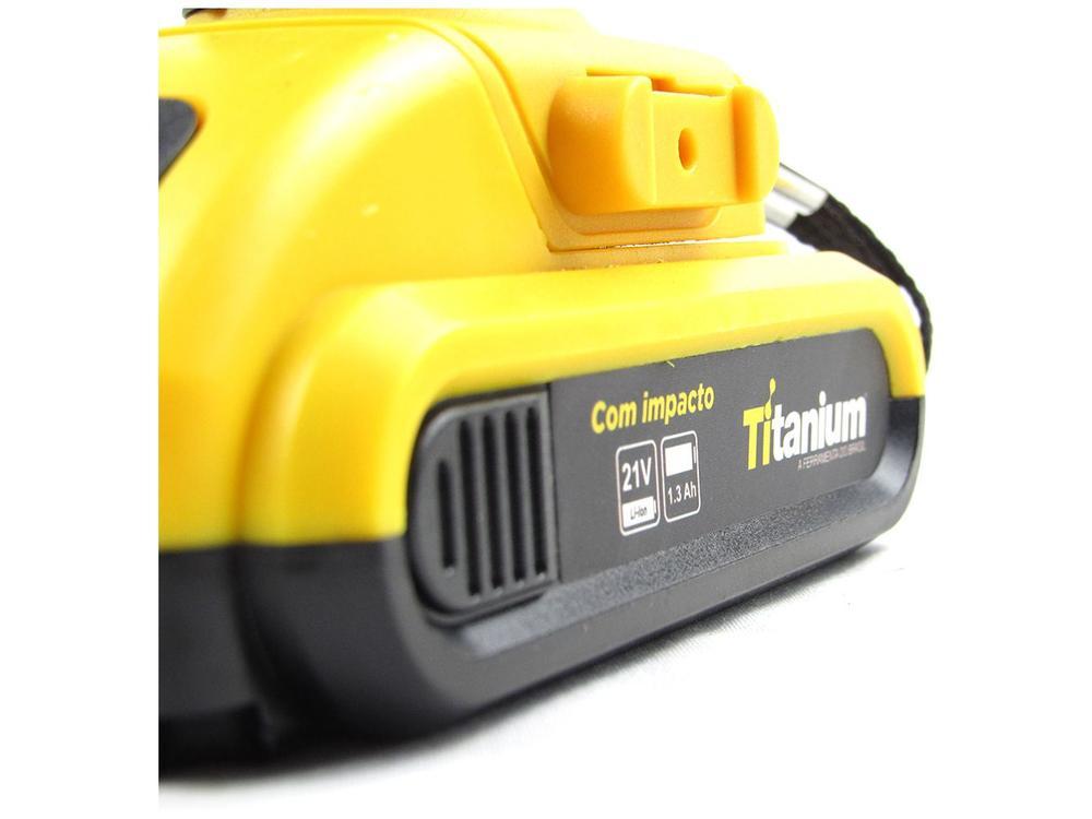 Furadeira e Parafusadeira de Impacto Titanium a Bateria 21V com Maleta 136 Peças Power Pro 136 - 9