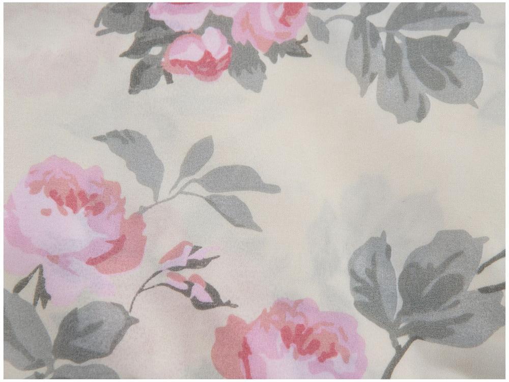 Jogo de Cama Casal Hypercal Athenas Marcelino Têxtil 400 Fios Paris Creme e Rosa 4 Peças - 3