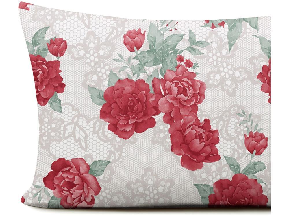 Jogo de Cama Casal Atlântica Delicata Vermelho 3 Peças - 3