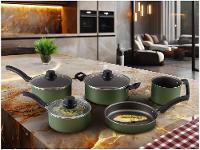 Jogo de Panelas Eirilar de Alumínio Verde 5 Peças Esmeralda - 2