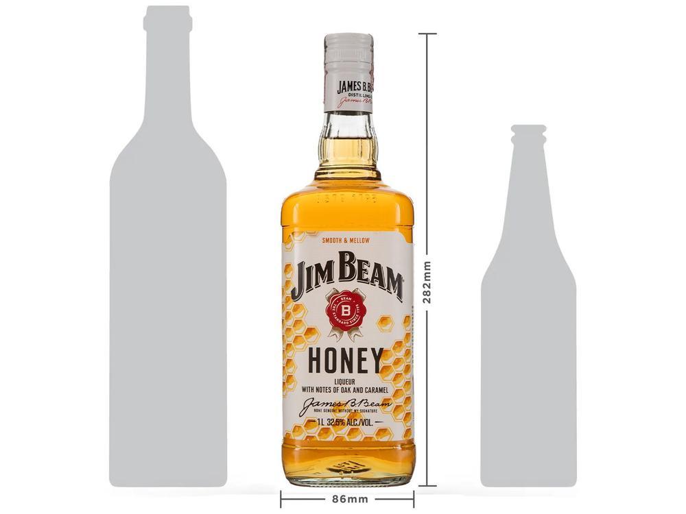 Whisky Jim Beam Honey Licor de Bourbon 4 Anos Americano 1L - 9