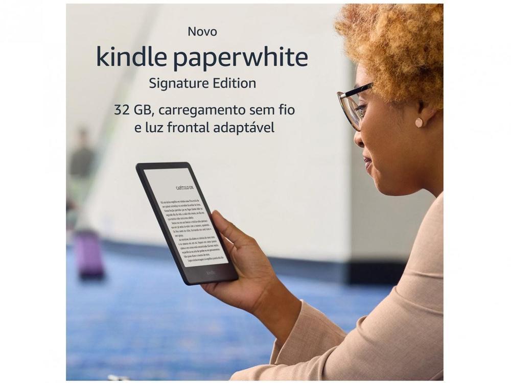 Kindle Paperwhite 12ª Geração 2024 Amazon 7" 16GB 300 ppi Wi-Fi à Prova de Água Preto Metálico - 3
