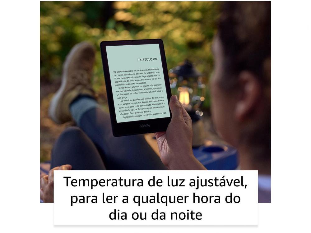 Kindle Paperwhite 12ª Geração 2024 Amazon 7" 16GB 300 ppi Wi-Fi à Prova de Água Preto Metálico - 6