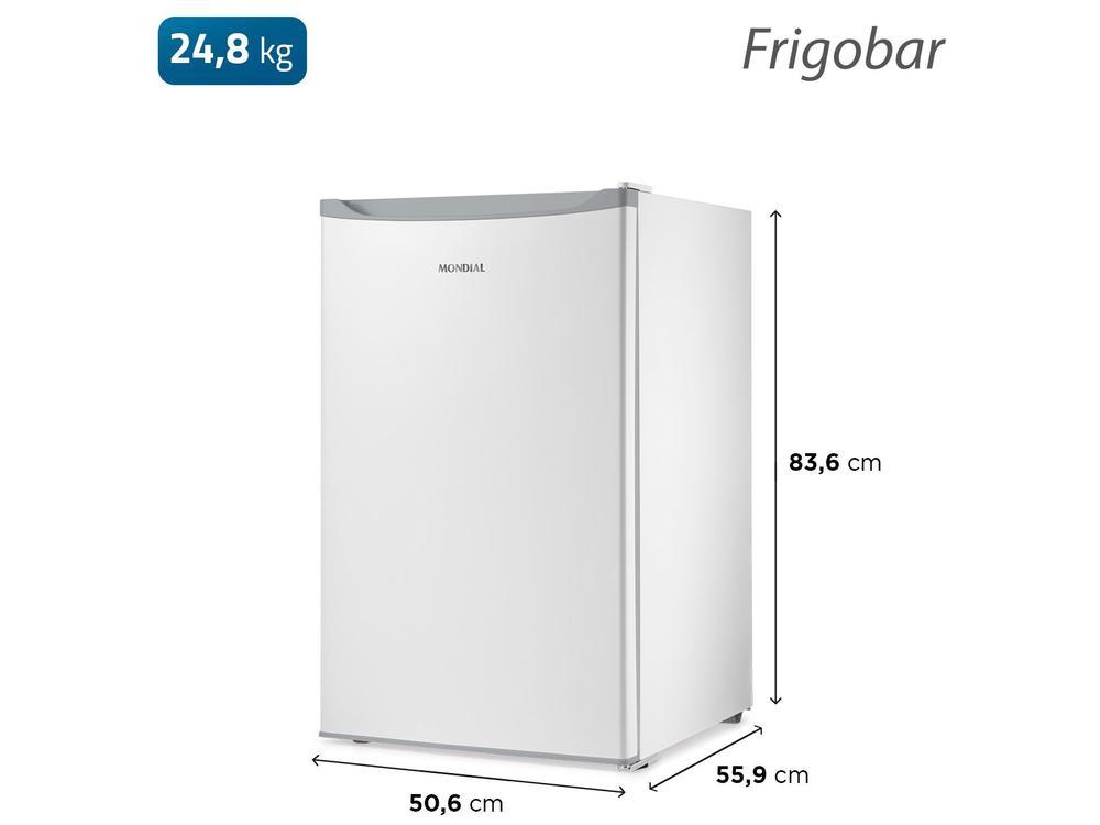 Frigobar Mondial 120L Branco e Cinza com Gaveta FGB-01-W120 - 9