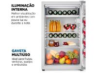 Frigobar Mondial 120L Branco e Cinza com Gaveta FGB-01-W120 - 6