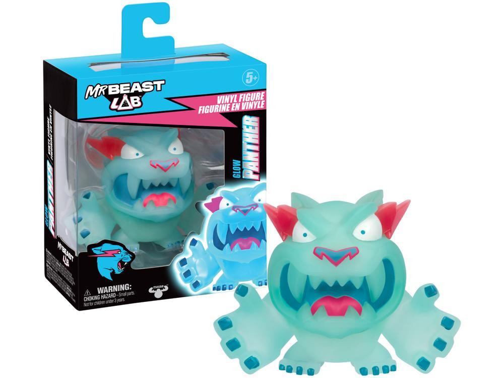 Boneco MrBeast Lab Pantera Glow 9cm Candide - 1