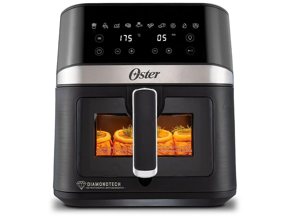 Air Fryer Oster DiamondTech Preto e Prata com Timer 6L - 12