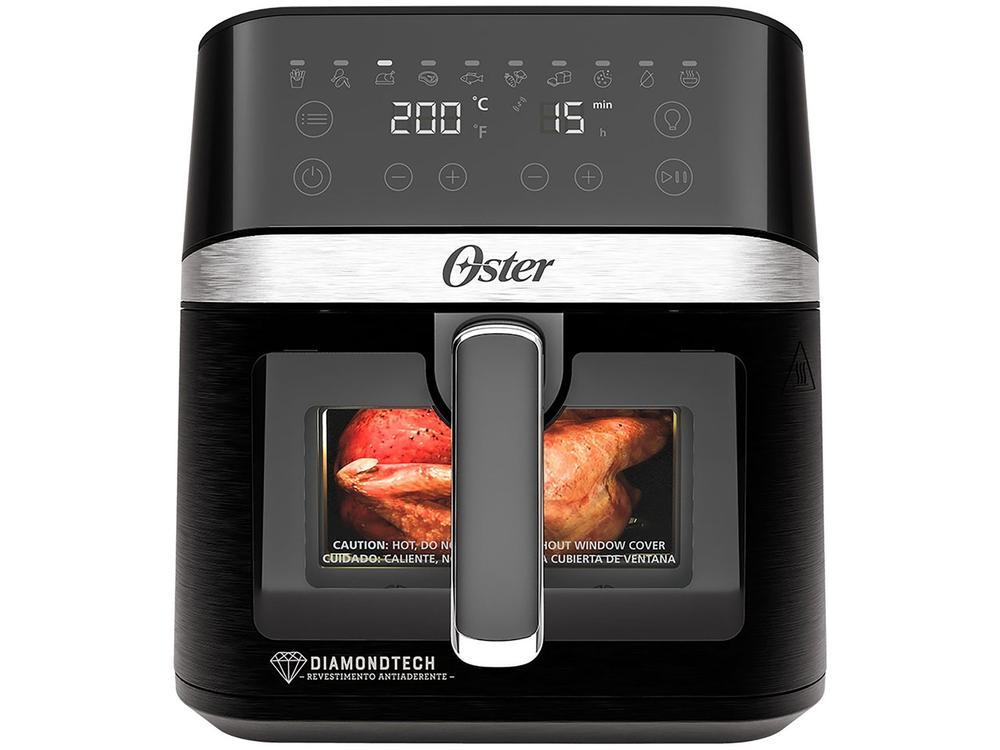 Air Fryer Oster DiamondTech Preto e Prata com Timer 6L - 13