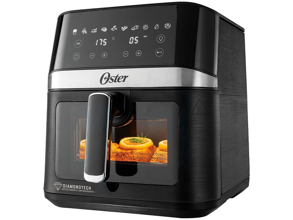 Air Fryer Oster DiamondTech Preto e Prata com Timer 6L - 14