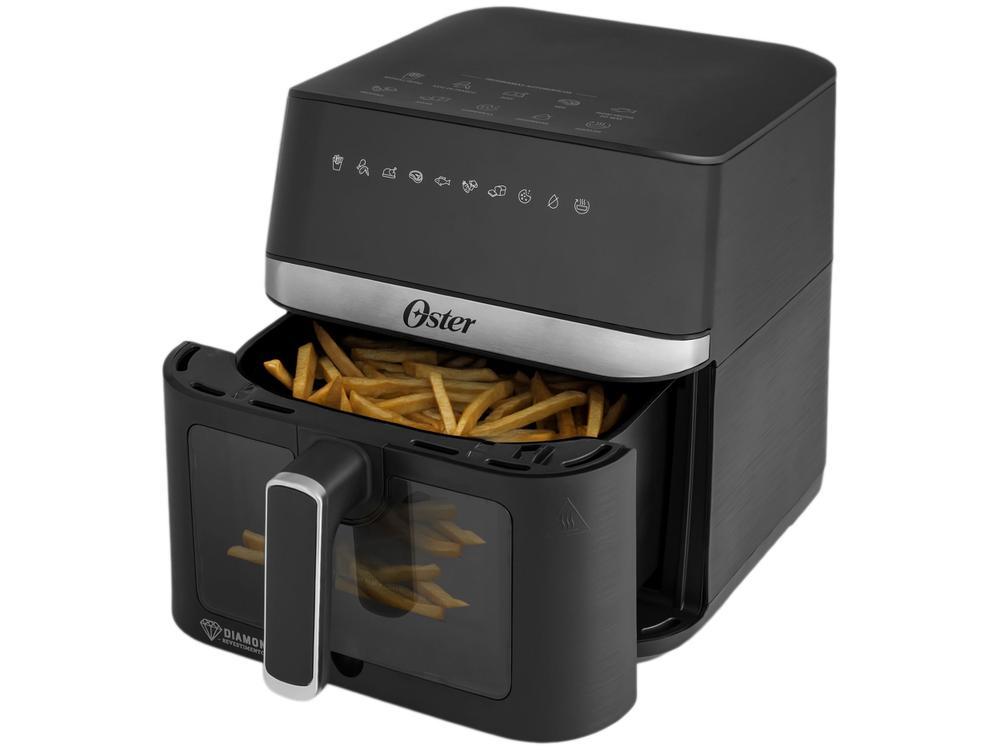 Air Fryer Oster DiamondTech Preto e Prata com Timer 6L - 7