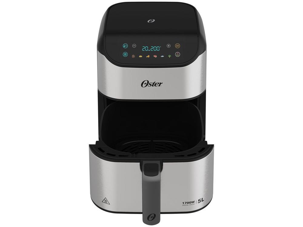 Air Fryer Oster OFRT930 Inox e Preto com Timer Inox 5L - 9