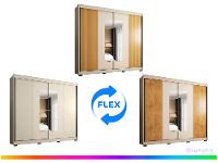 Guarda-roupa Casal com Espelho 4 Gavetas 2 Portas de Correr Araplac Benfica