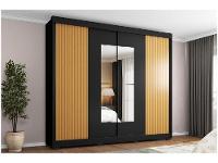 Guarda-roupa Casal com Espelho 4 Gavetas 2 Portas de Correr Araplac Benfica - 5