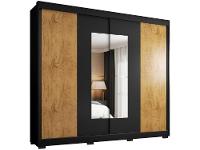 Guarda-roupa Casal com Espelho 4 Gavetas 2 Portas de Correr Araplac Benfica - 9