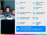 Smart TV 32" LG HD LCD 32LR600BPSA com Alexa 2 HDMI 1.4 USB - 2