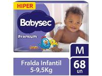 Fralda Babysec Premium Hiper M 5 a 9,5kg 68 Unidades - 2