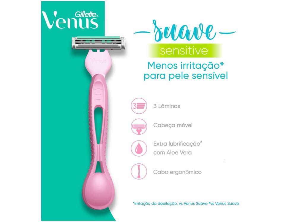 Aparelho de Depilação Gillette Venus Suave Sensitive 4 Unidades - 2