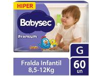 Fralda Babysec Premium Hiper G 8,5 a 12kg 60 Unidades - 2
