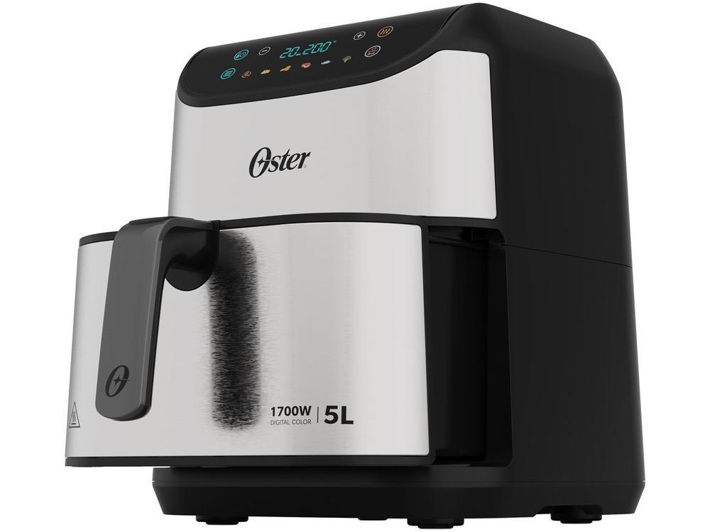 Air Fryer Oster OFRT930 Inox e Preto com Timer Inox 5L - 15